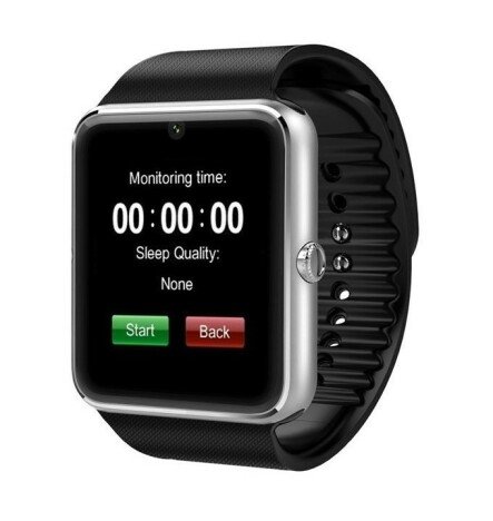 Ceas Smartwatch cu Telefon iUni GT08, Bluetooth, Camera 1.3 MP, Ecran LCD antizgarieturi, Silver