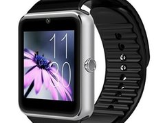 Ceas Smartwatch cu Telefon iUni GT08, Bluetooth, Camera 1.3 MP, Ecran LCD antizgarieturi, Silver